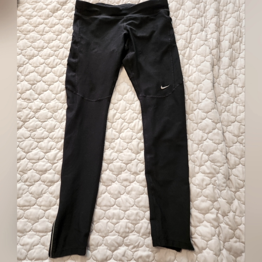 Black, Nike Dri-Fit Running Leggings- Medium